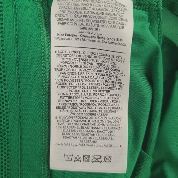 NEW Nike Womens Pro Elite 2 in 1 Running Shorts AO8485-XXX Size M Green - Picture 4 of 5